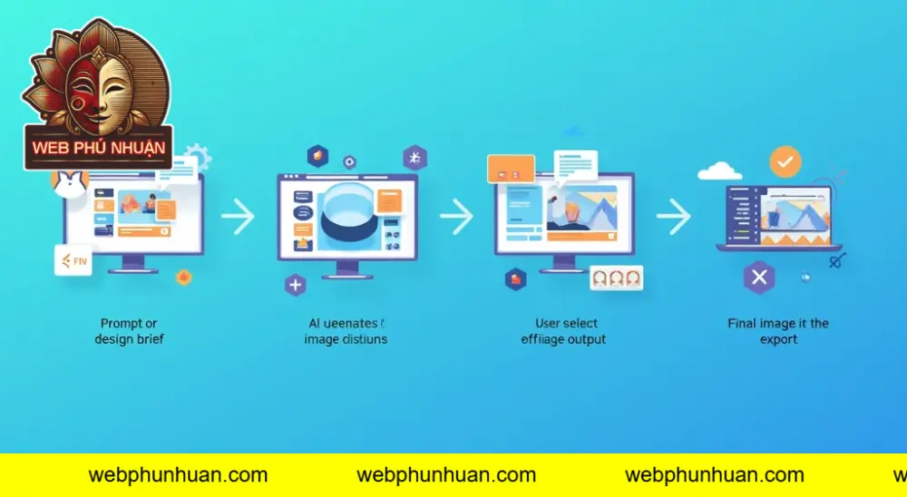 Quy trình làm hình ảnh bằng AI tại WebPhuNhuan